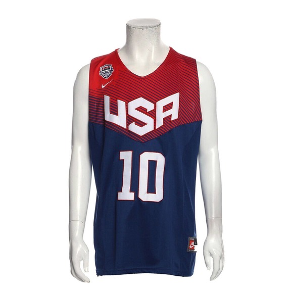 Kyrie Irving‎ Nike Team Men’s Large Blue USA Basketball Stitched Jersey #10 NBA - Picture 1 of 4